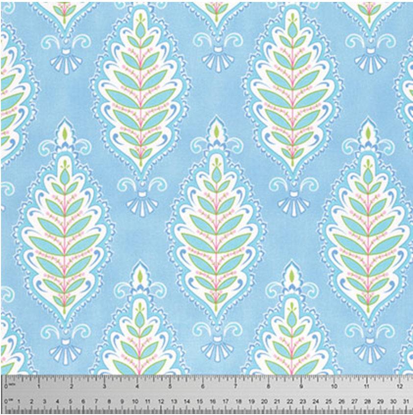 Free Spirit - Meadow - Willowleaf - Blue Fabric