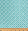 Folk Art Fantasy - Diamonds Turquoise Yardage