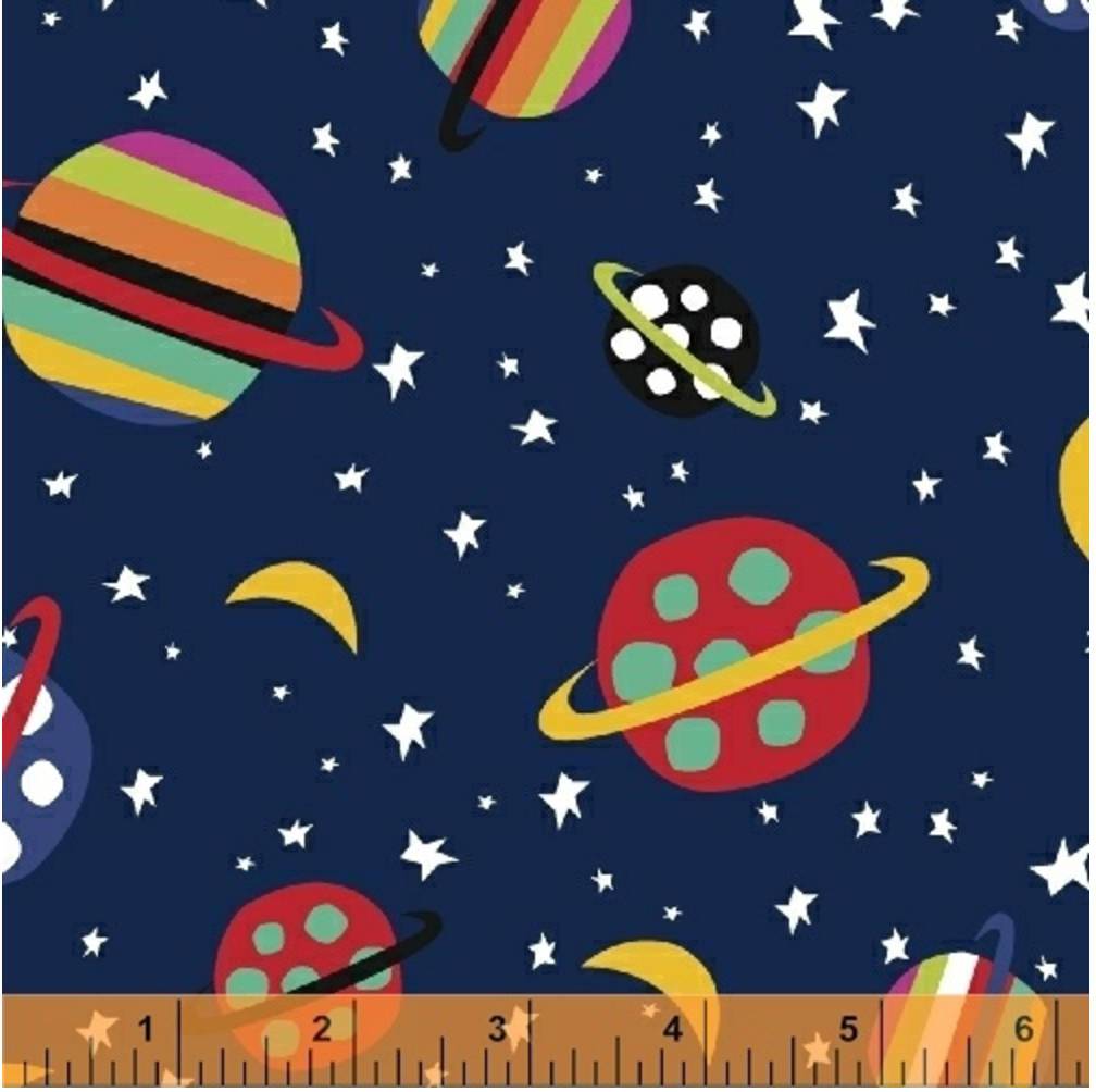 Aliens - Stars and Planets Yardage