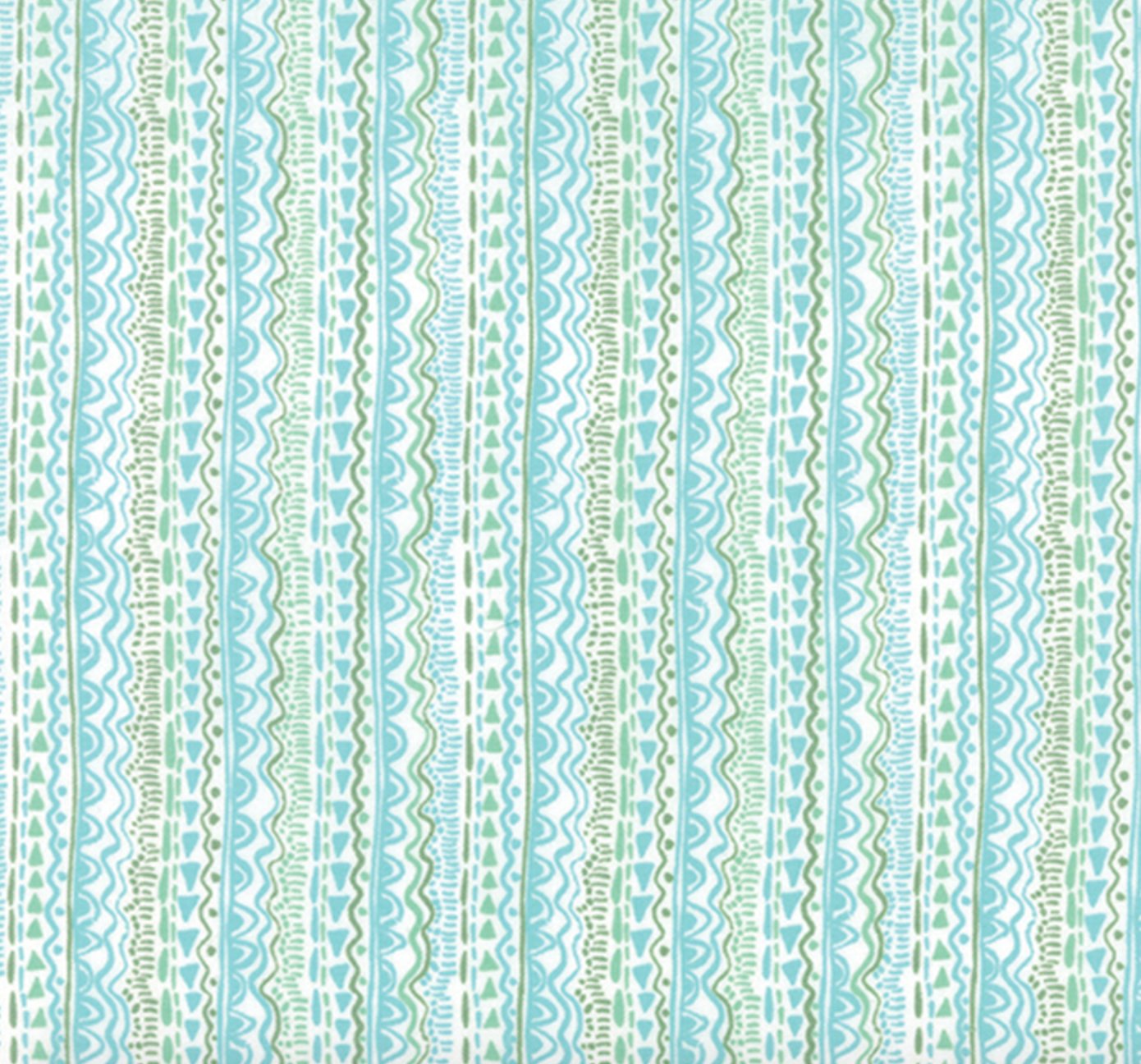 Aria Cascade Waterfall - Floral Aqua Yardage