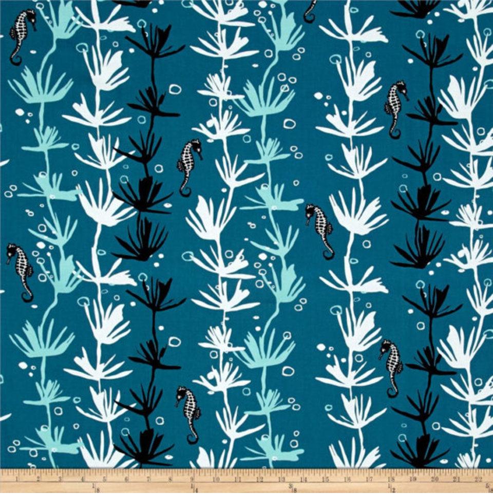 Tides - Seahorses - Andover Fabrics