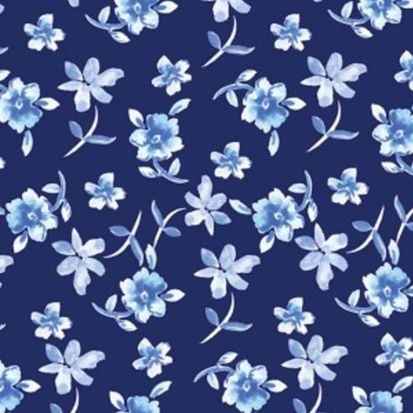 Blue Porcelain Fat Quarters by Clothworks