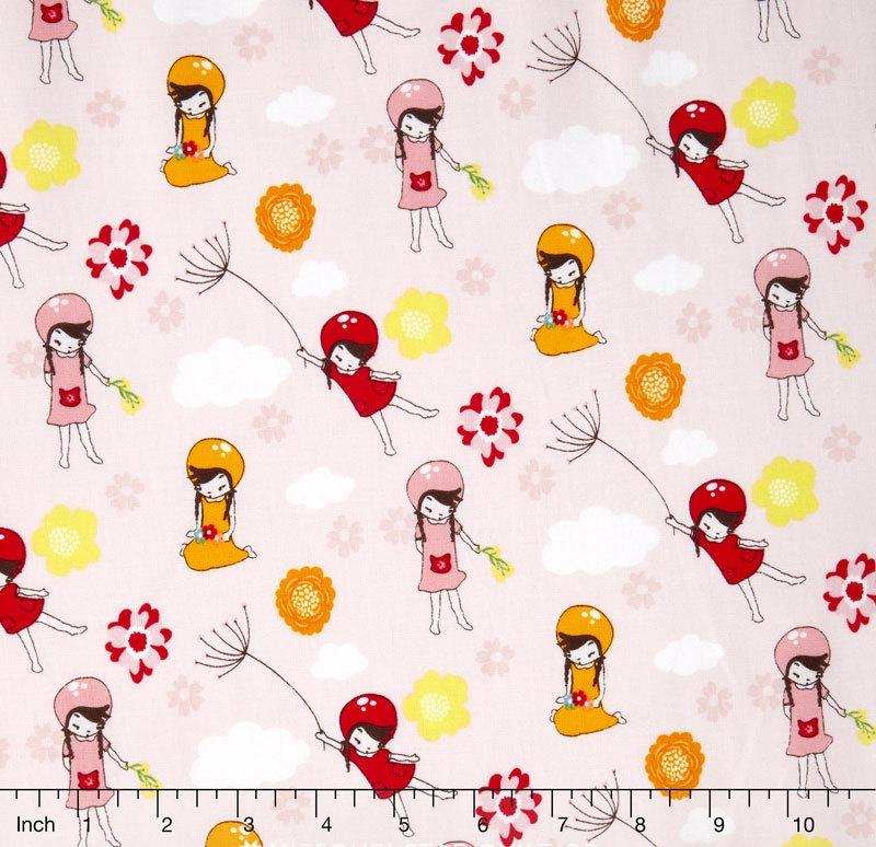 Wistful Winds - Wistful Girl Pink Yardage