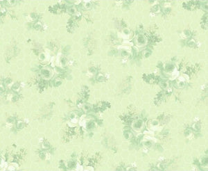 Clothworks - Fidelia - Floral Tonal Lime