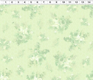 Clothworks - Fidelia - Floral Tonal Lime