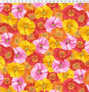 Poppy Garden Multi Bright Yardage