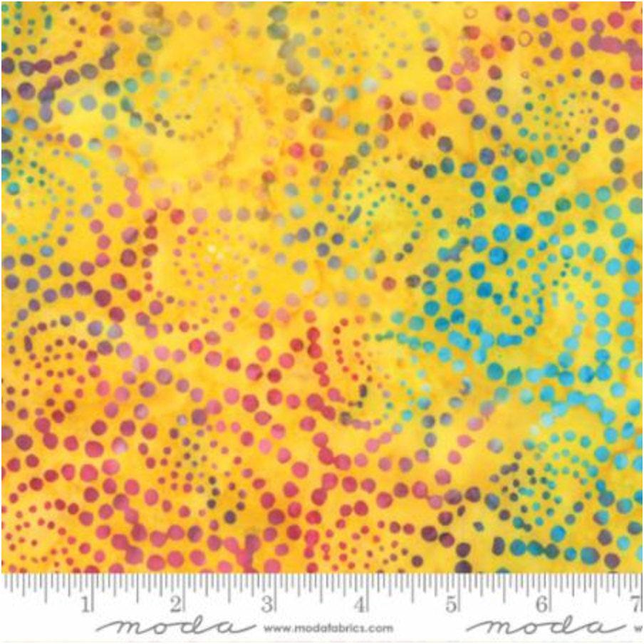 Moda Wild Waves Batik - Sunshine Batik Fabric