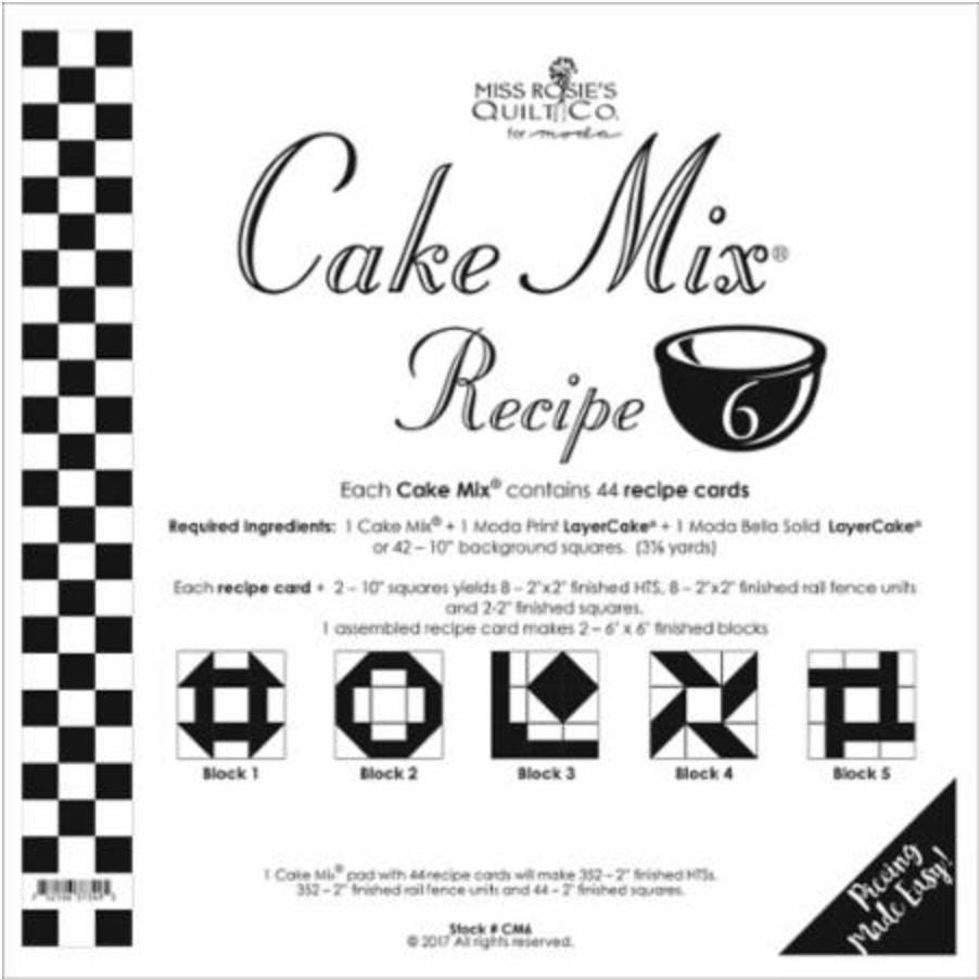 Moda Cake Mix Recipe 6 by Miss Rosie's Quilt Co.