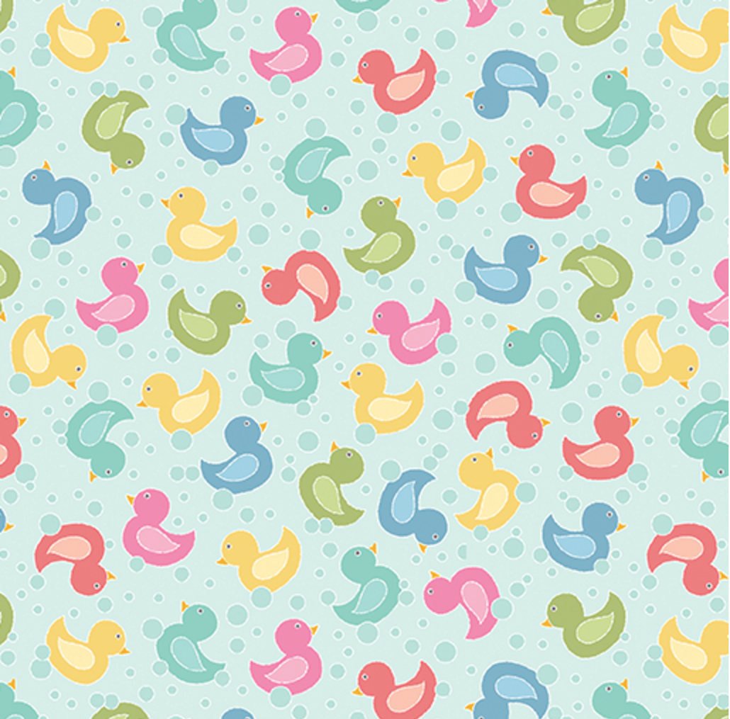 My Little Sunshine - My Little Duck Light Turquoise Yardage