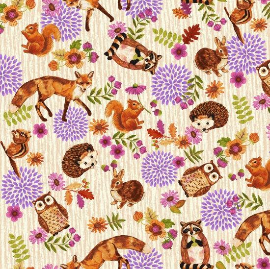 Enchanted Forest - Characters Allover Yardage