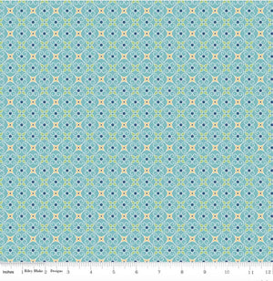 Cozy Christmas - Blue Wrapping Paper Yardage