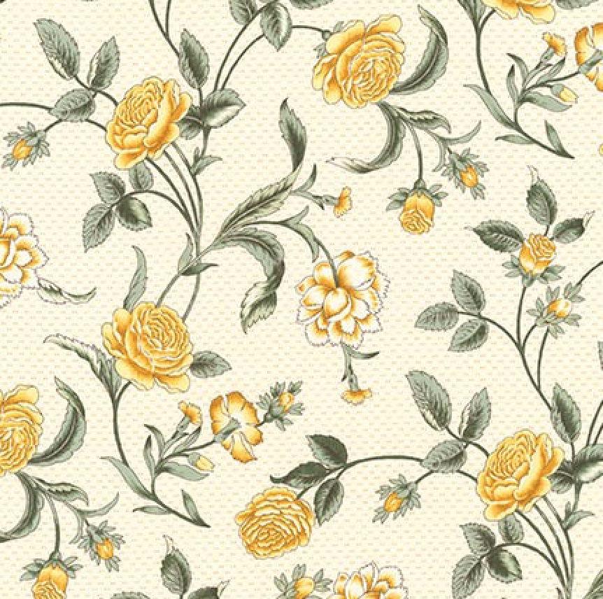 Robert Kaufman - Belcourt - Floral Buttercup