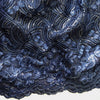 Dark Blue Embroidered Net Fabric Embellished