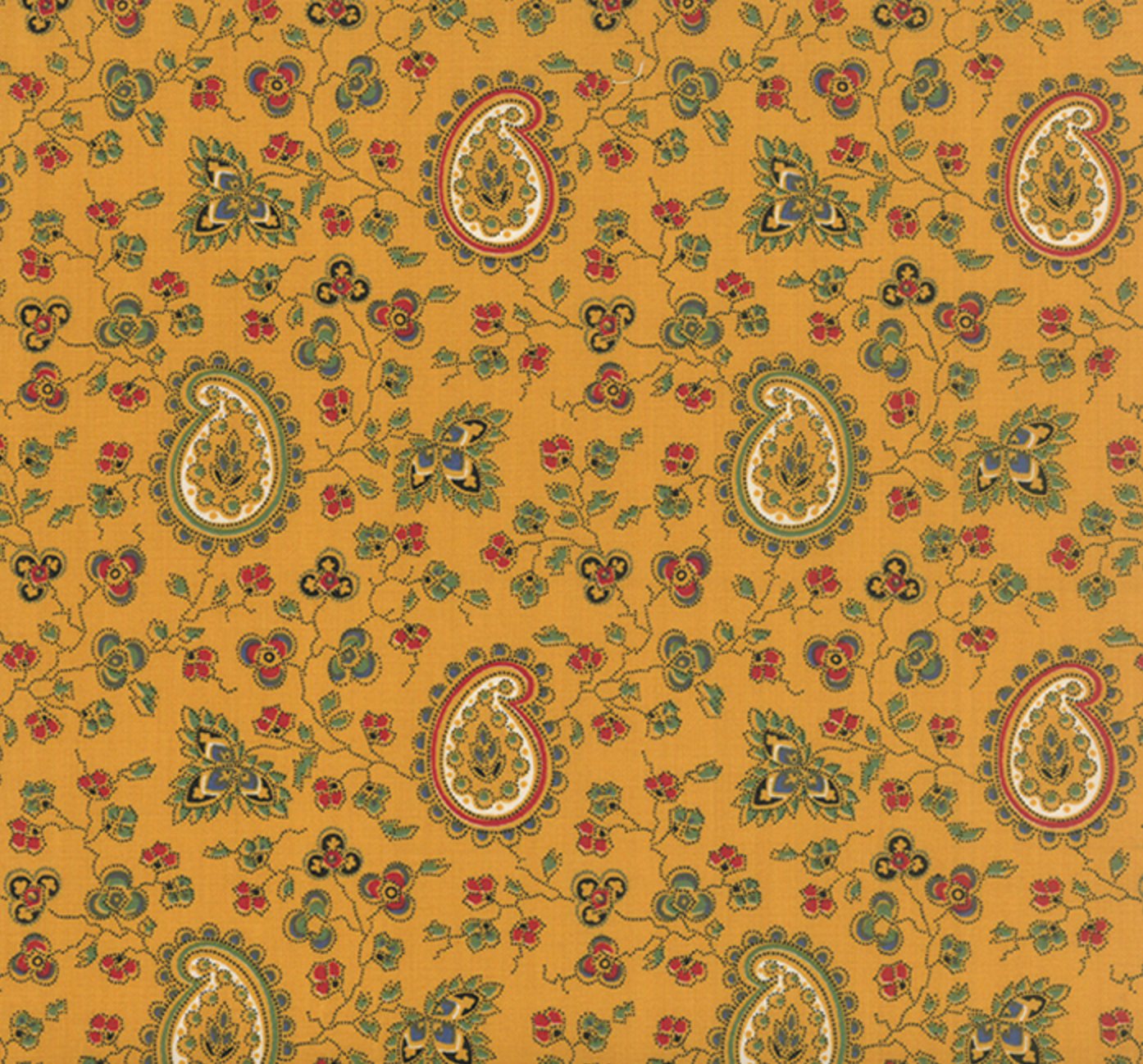 Lorraine - Floral Paisley Yellow