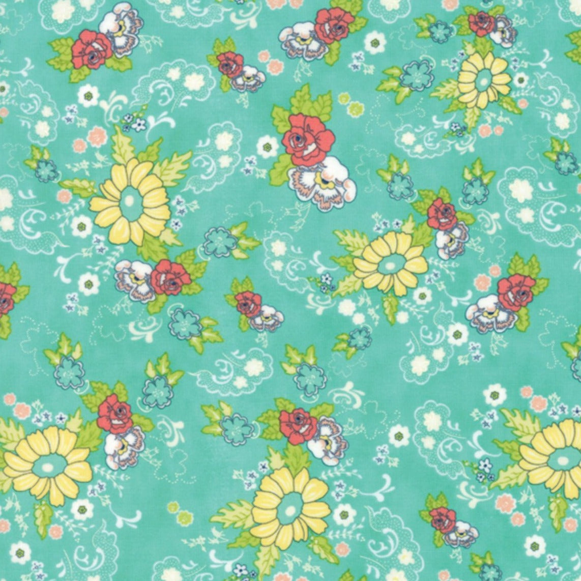 Tuppence - Pond Floral Cordelia Yardage