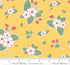 Bumble Berries - Full Sun - Floral Strawberry Field Yellow Yardage