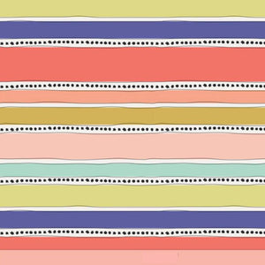 Geometric Bliss - Mobius Stripe Warm Voile Fabric