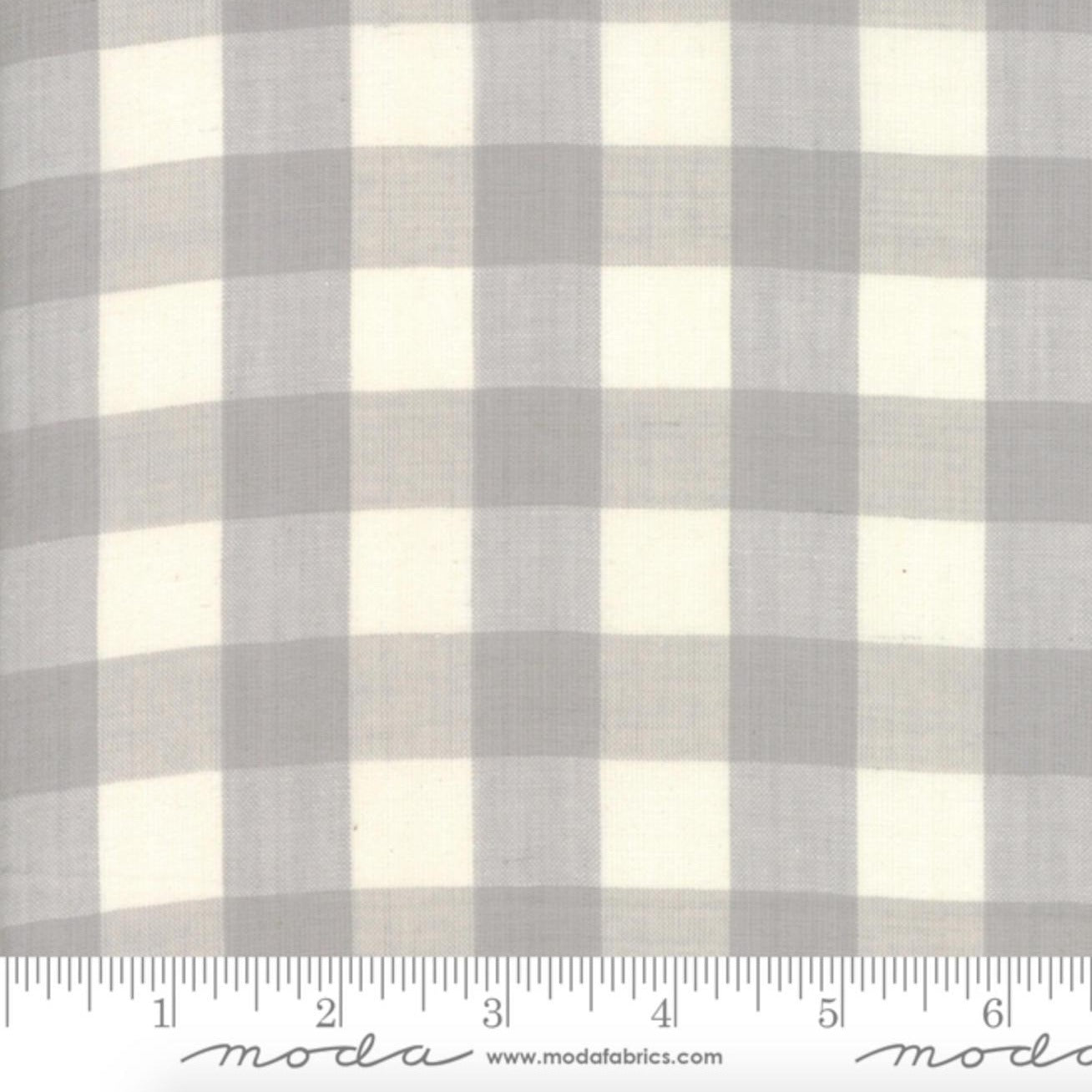 Behind The Scenes Wovens - Large Check Grey Mist Yardage