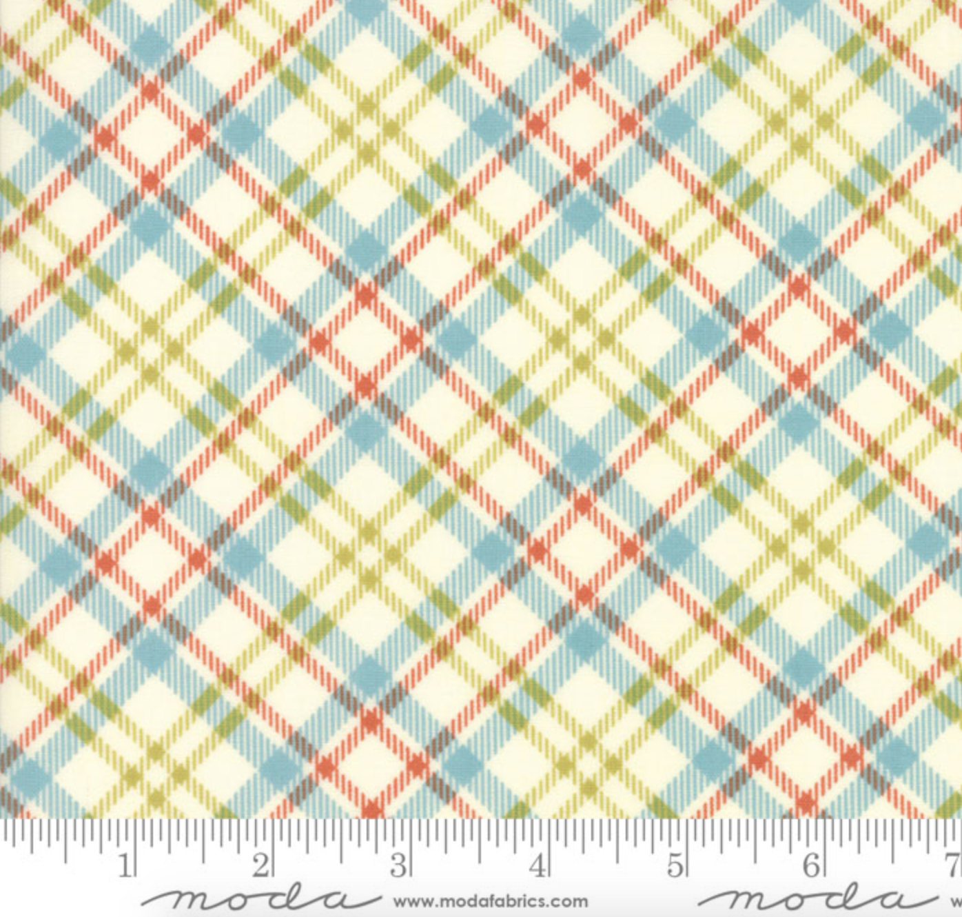 The Treehouse Club - Vanilla Splash Picnic Plaid Multi Yardage