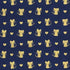 Glitter Critters - Nice Mice Navy/Gold Glitter - Half Yard