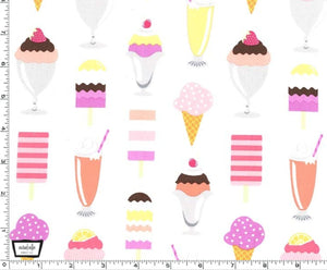 Fat Quarter - Ice Cream You Scream - Get The Scoop Sherbet