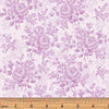 Homestead Wide - Climbing Rose Violet Quilt Back