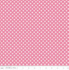 Small White Dots - Small Dot Hot Pink Yardage