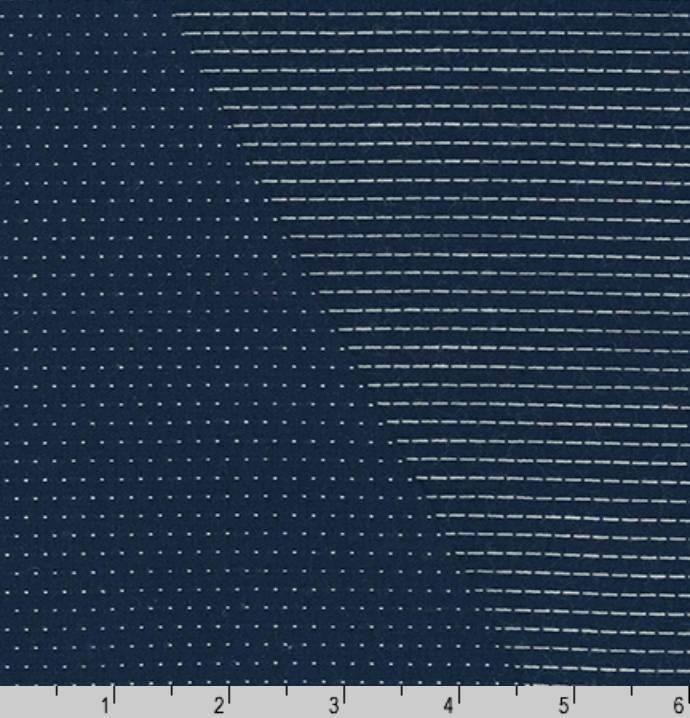 Robert Kaufman - Yarn Dyed Stitched Navy