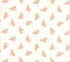 Victoria - Floral Charlotte Red/Rouge on Ivory Yardage