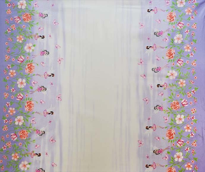 Fairy Frolic - Frolicking Fairies Wisteria Yardage (Double Border)