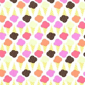 Fat Quarter - Ice Cream You Scream - Game Of Cones Sherbet