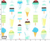 Fat Quarter - Michael Miller Fabrics - Ice Cream You Scream - Get The Scoop Icing