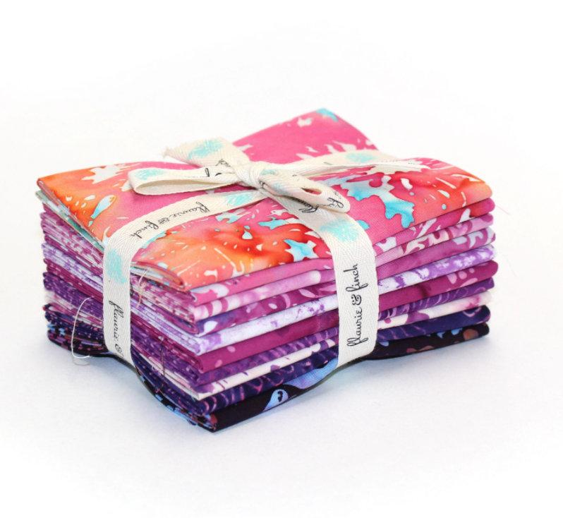 Blossom Batiks Splash Zinnia Fat Quarter Bundle