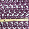 Dark Plum Embroidered Net Fabric Embellished