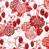 Sugar Berry - Picnic in the Park - Radiant Cherry with Red Glitter Yardage