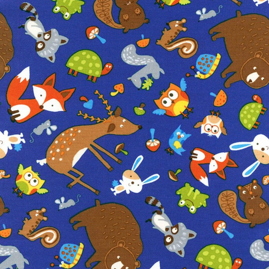 Foragers - Tossed Woodland Animals Yardage