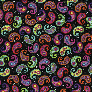 Llama Llama Bo Bama - Paisley Toss Black