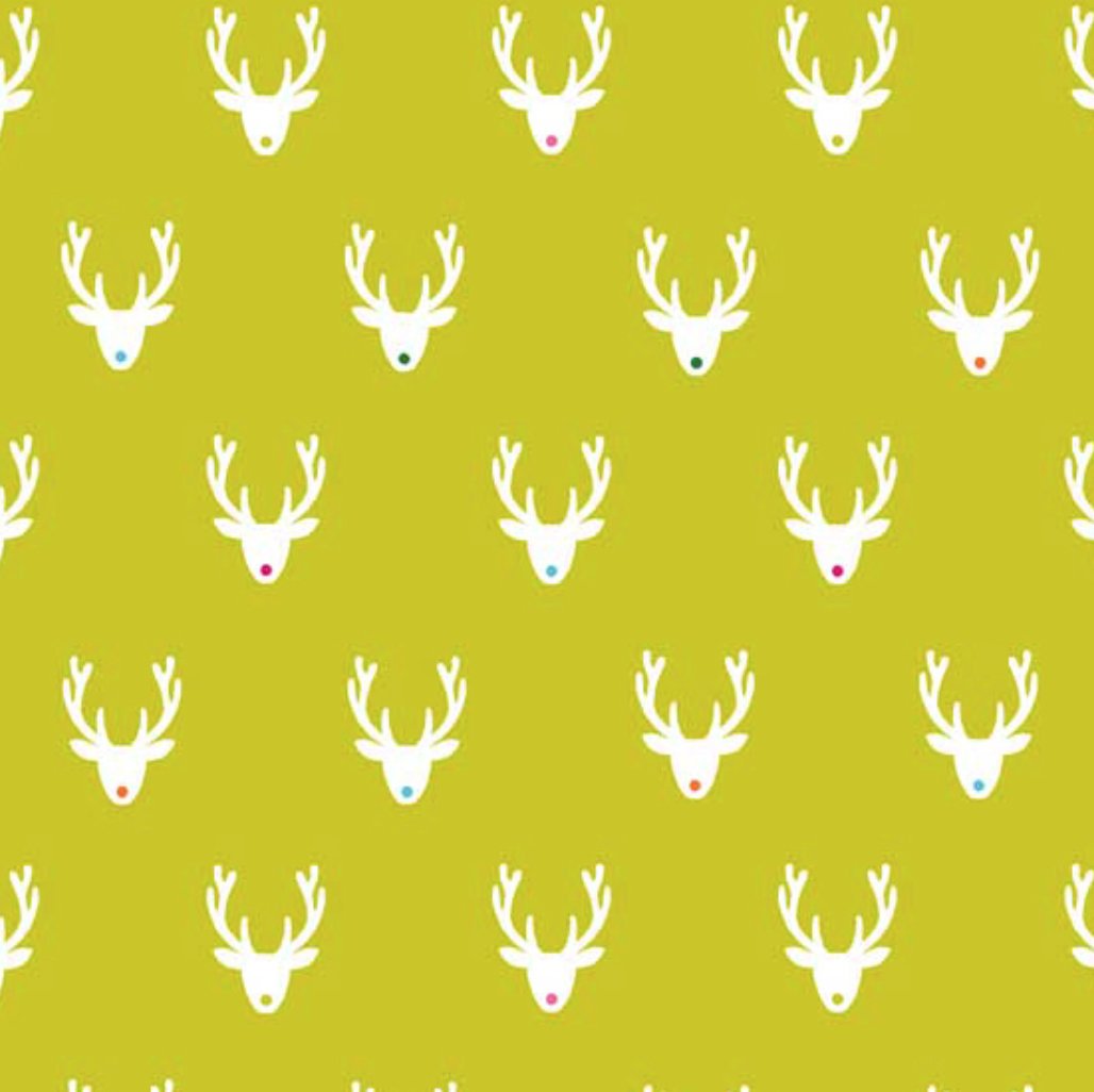 Joyeux - Reindeer Green Yardage