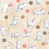 Cuddly Kittens Tan Flannel - Remnant