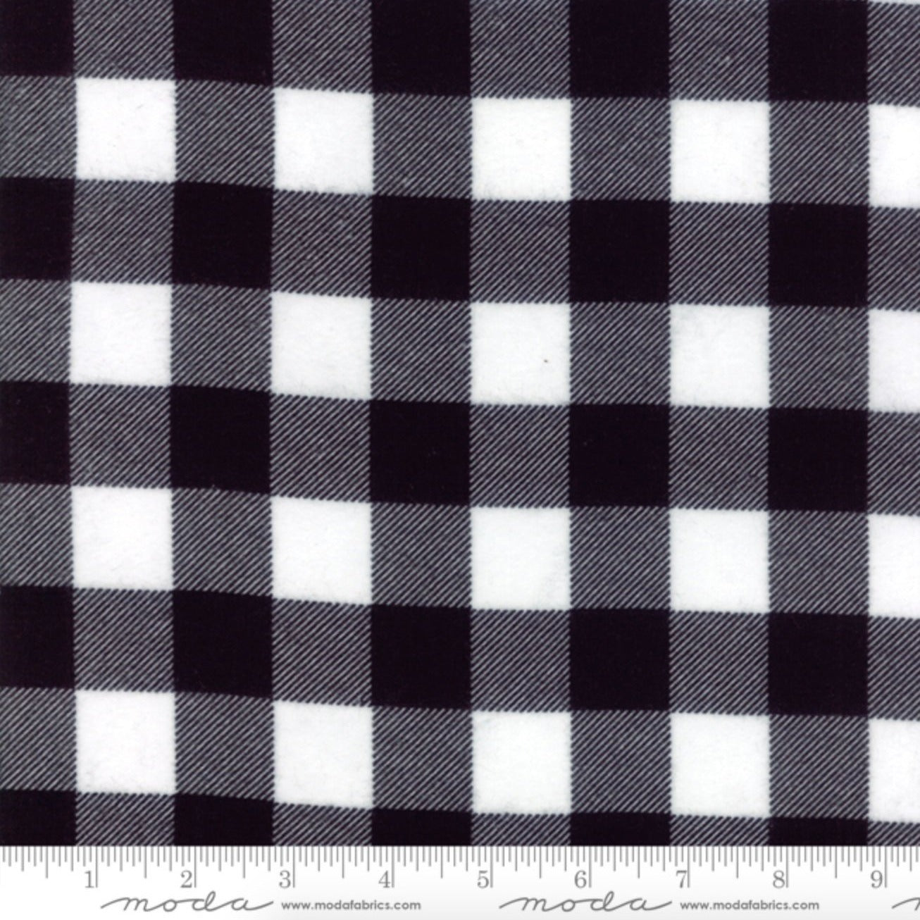 Moda Buffalo Check Flannels Black White