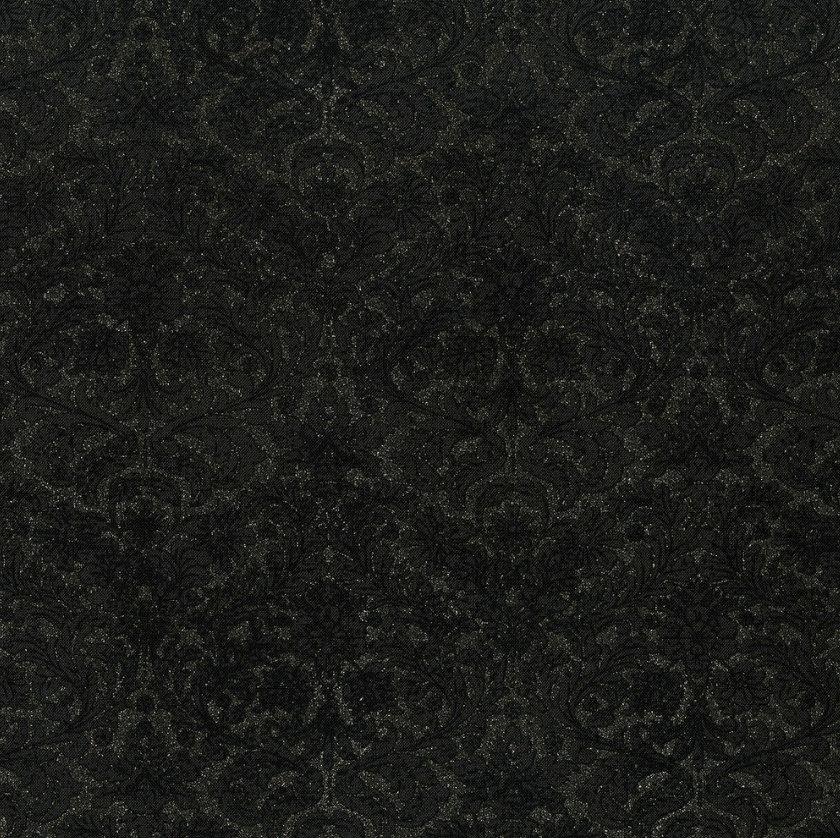 Shiny Objects Precious Metals Black Damask by RJR | Designer Fabrics