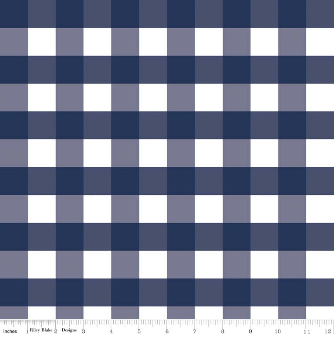 Riley Blake - 1 Inch Gingham in Navy