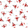 Jolly Santa - Scatter White Yardage