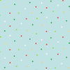 Jolly Santa - Multi Star Blue Yardage