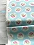 Charlotte - Dotted Rose Blue Yardage