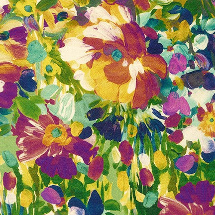 Kaufman - Painterly Petals - Florals Harvest